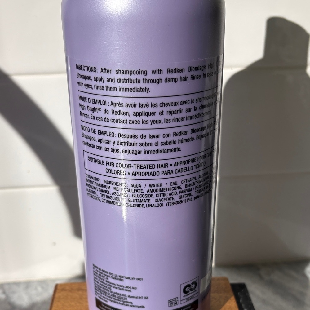 Redken Blondage High Bright Conditioner LITER 33.8oz - RARE - Discontinued - Picture 3 of 4